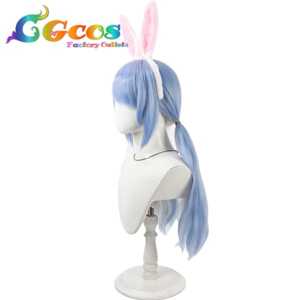 画像3: バーチャルYouTuber　ウィッグ　VTuber　兎田ぺこら　ホロナツパラダイス　コスプレ衣装 (3)