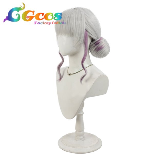 画像3: バーチャルYouTuber　ウィッグ　VTuber　樋口楓　ホワイトドレス　コスプレ衣装 (3)