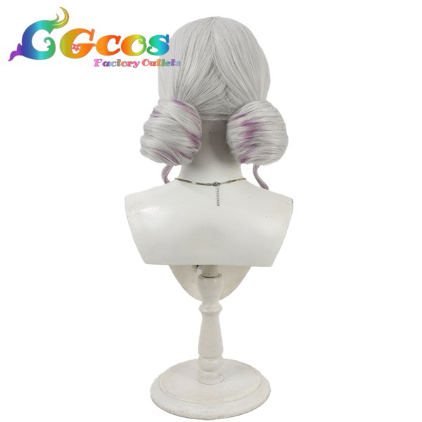 画像4: バーチャルYouTuber　ウィッグ　VTuber　樋口楓　ホワイトドレス　コスプレ衣装 (4)