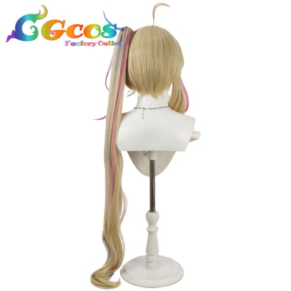 画像4: バーチャルYouTuber　ウィッグ　VTuber　尾丸ポルカ　制服衣装　コスプレ衣装 (4)