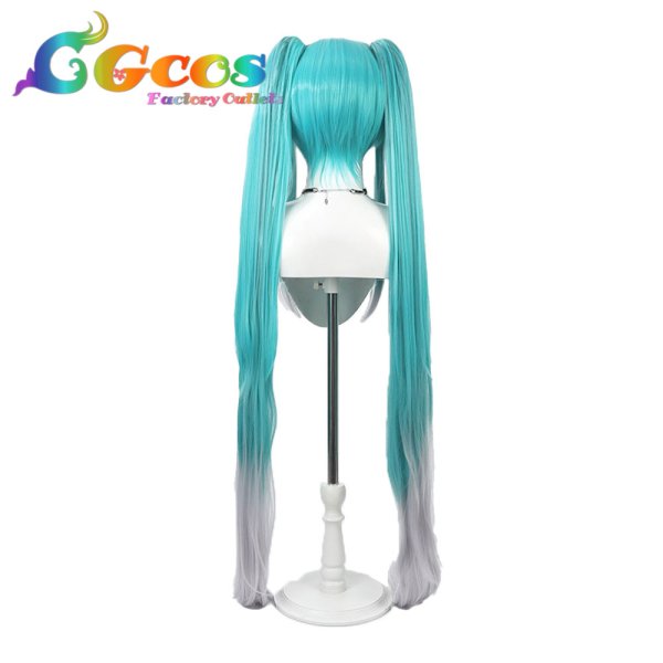 画像3: VOCALOID　ウィッグ　初音ミク　レーシングミク 2025Ver.　コスプレ衣装 (3)