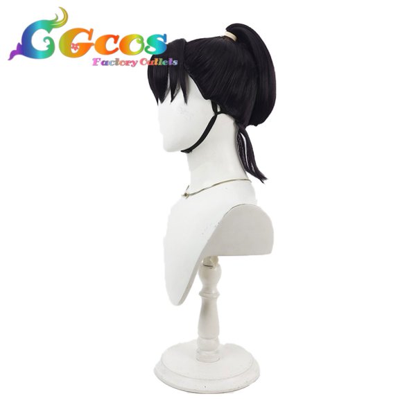 画像2: 忍たま乱太郎　ウィッグ　潮江文次郎　コスプレ衣装 (2)