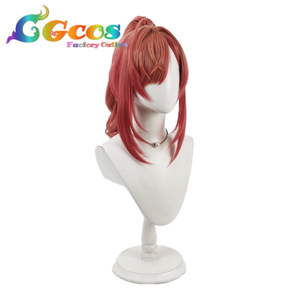 画像2: バーチャルYouTuber　ウィッグ　VTuber　一条莉々華　ホロナツパラダイス　コスプレ衣装 (2)