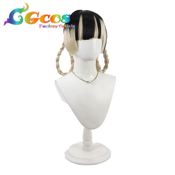 画像2: バーチャルYouTuber　ウィッグ　VTuber　儒烏風亭らでん　ホロナツパラダイス　コスプレ衣装 (2)