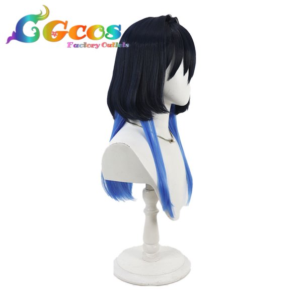 画像2: バーチャルYouTuber　ウィッグ　VTuber　Ouro Kronii(オーロ・クロニー)　軍服衣装　コスプレ衣装 (2)