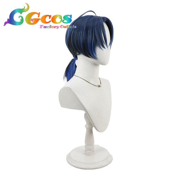 画像2: バーチャルYouTuber　ウィッグ　VTuber　火威青　ホロナツパラダイス　コスプレ衣装 (2)