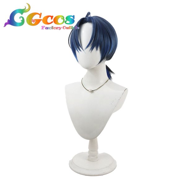 画像3: バーチャルYouTuber　ウィッグ　VTuber　火威青　ホロナツパラダイス　コスプレ衣装 (3)