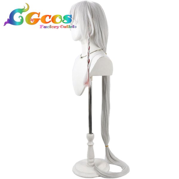 画像2: ブルーアーカイブ　ウィッグ　白尾エリ　コスプレ衣装 (2)