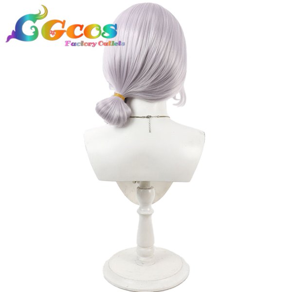 画像4: バーチャルYouTuber　ウィッグ　VTuber　白銀ノエル　部屋着　コスプレ衣装 (4)