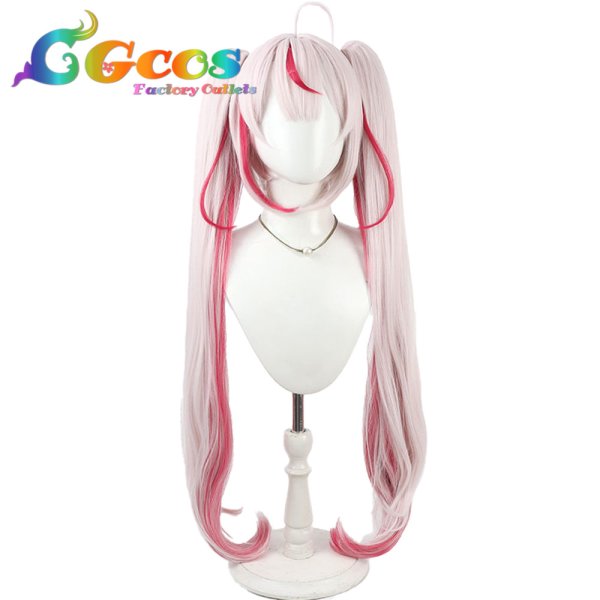 画像1: バーチャルYouTuber　ウィッグ　Vtuber　兎鞠まり　コスプレ衣装 (1)