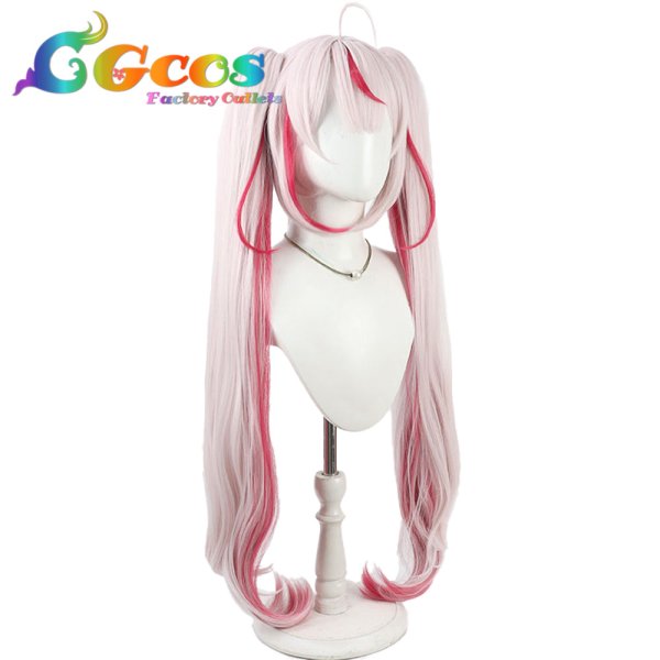 画像2: バーチャルYouTuber　ウィッグ　Vtuber　兎鞠まり　コスプレ衣装 (2)