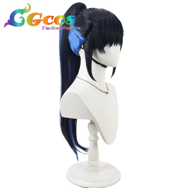 画像2: プロジェクトセカイ カラフルステージ！ feat. 初音ミク　ウィッグ　白石杏　笑顔で手を振って　ポニーテール　コスプレ衣装 (2)