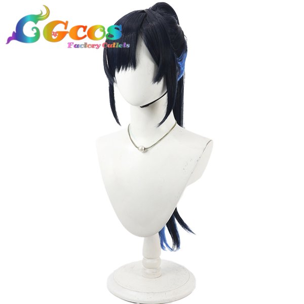 画像3: プロジェクトセカイ カラフルステージ！ feat. 初音ミク　ウィッグ　白石杏　笑顔で手を振って　ポニーテール　コスプレ衣装 (3)