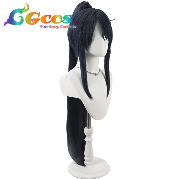 画像2: ツイステッドワンダーランド　ウィッグ　デュース・スペード(Deuce Spade)　夜空のシフォン　コスプレ衣装 (2)