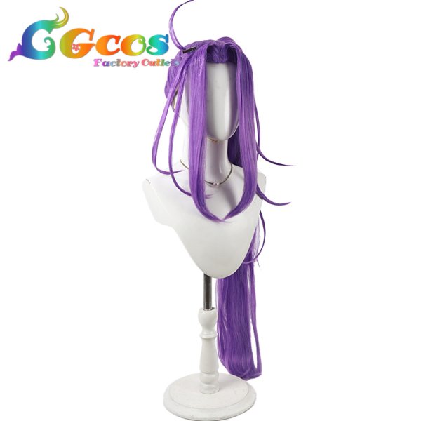 画像2: スイートプリキュア♪　ウィッグ　黒川エレン(キュアビート・セイレーン)　コスプレ衣装 (2)