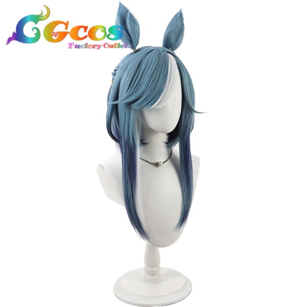 画像2: ウマ娘プリティーダービー　ウィッグ　アドマイヤグルーヴ　コスプレ衣装 (2)