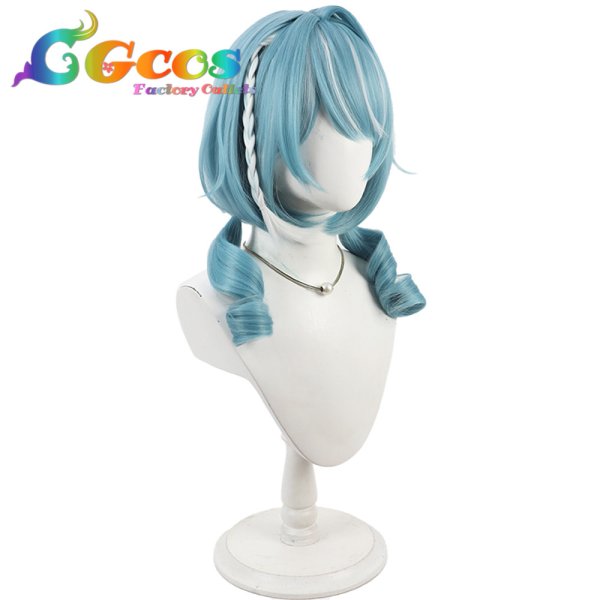 画像2: バーチャルYouTuber　ウィッグ　Vtuber　白波らむね　制服　コスプレ衣装 (2)