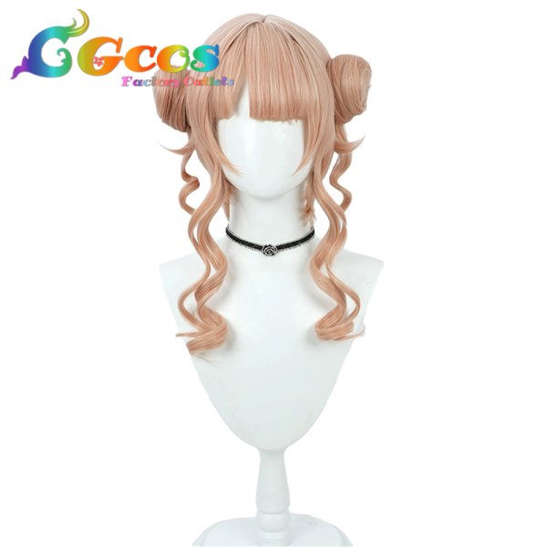 画像1: バーチャルYouTuber　ウィッグ　VTuber　鏑木ろこ　コスプレ衣装 (1)