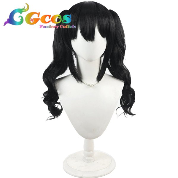 画像1: 魔法少女ノ魔女裁判　ウィッグ　黒部ナノカ　コスプレ衣装 (1)