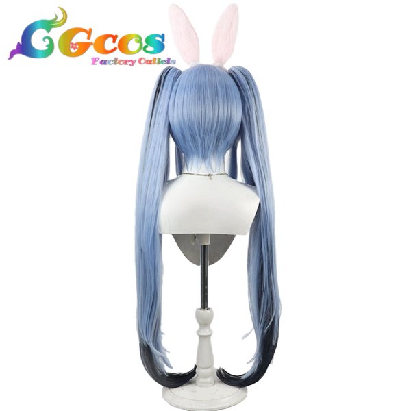 画像4: バーチャルYouTuber　ウィッグ　VTuber　兎田ぺこら　堕天使パンク風衣装　コスプレ衣装 (4)