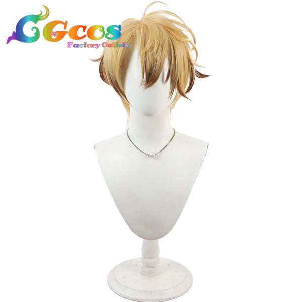 画像1: 刀剣乱舞　ウィッグ　古備前信房　コスプレ衣装 (1)