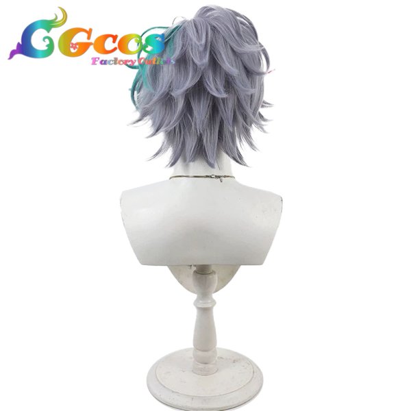 画像4: バーチャルYouTuber　ウィッグ　VTuber　ジョー・力一　白スーツ　コスプレ衣装 (4)