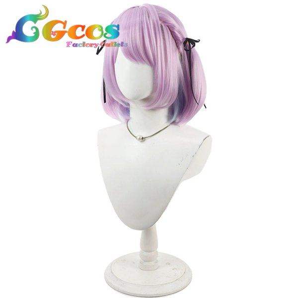 画像2: バーチャルYouTuber　ウィッグ　VTuber　紫宮るな　初期衣装　コスプレ衣装 (2)