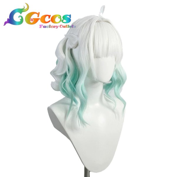 画像2: バーチャルYouTuber　ウィッグ　VTuber　Mint Fantome (ミント・ファントーム)　コスプレ衣装 (2)