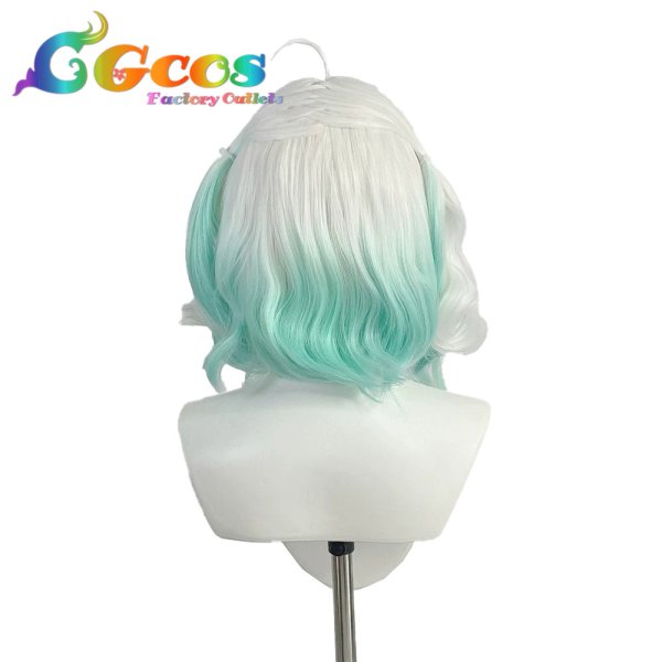 画像4: バーチャルYouTuber　ウィッグ　VTuber　Mint Fantome (ミント・ファントーム)　コスプレ衣装 (4)