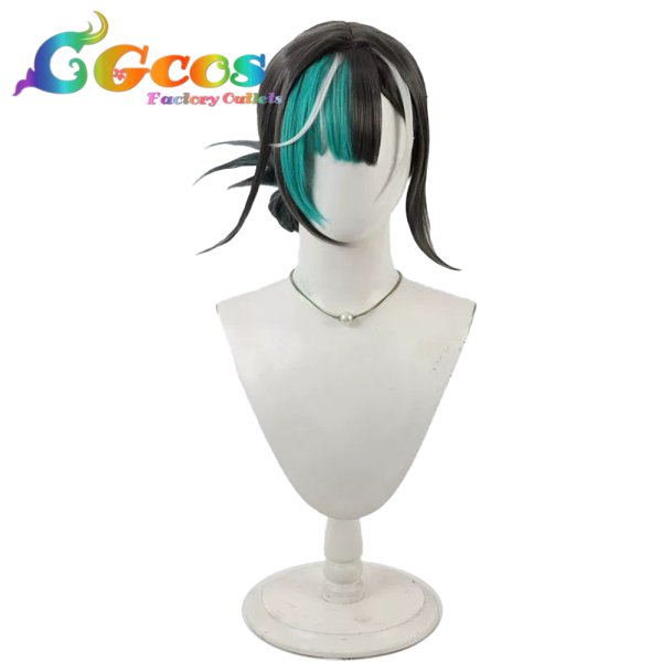 画像1: バーチャルYouTuber　ウィッグ　Vtuber　輪堂千速　Solid Edge衣装　コスプレ衣装 (1)