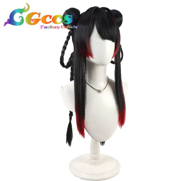 画像2: バーチャルYouTuber　ウィッグ　VTuber　月ノ美兎　チャイナ服　コスプレ衣装 (2)