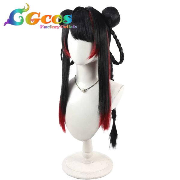 画像3: バーチャルYouTuber　ウィッグ　VTuber　月ノ美兎　チャイナ服　コスプレ衣装 (3)