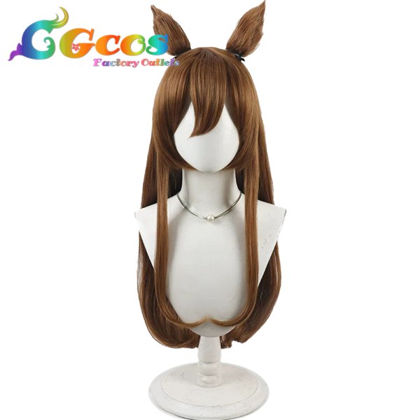 画像1: アークナイツ　ウィッグ　スカイフレア(Skyfire)　コスプレ衣装 (1)