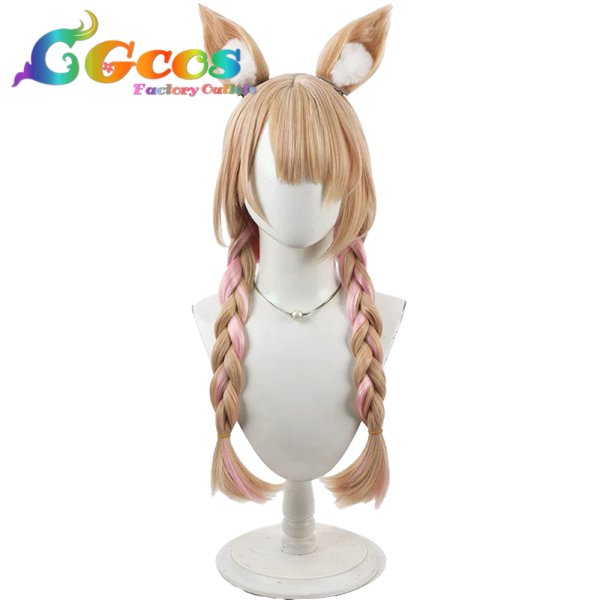 画像1: アークナイツ　ウィッグ　カゼマル　軽やかな幻影　コスプレ衣装 (1)