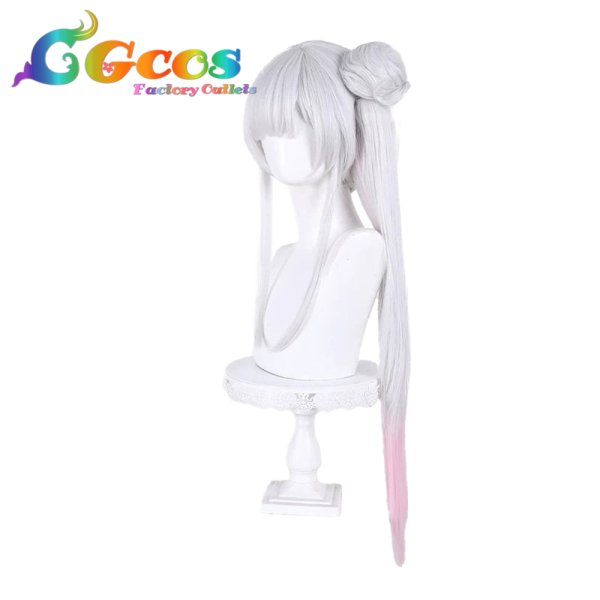 画像2: 超かぐや姫！　ウィッグ　月見ヤチヨ　世界で一番おひめさま　コスプレ衣装 (2)