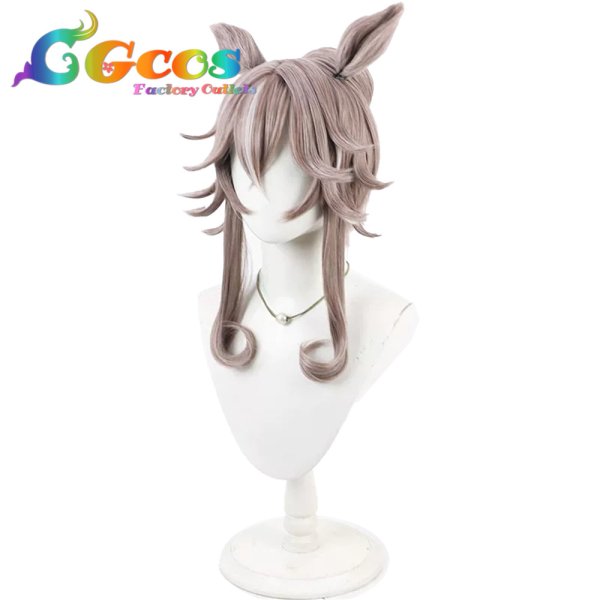 画像3: ウマ娘プリティーダービー　ウィッグ　ワンダーアキュート(温泉)　コスプレ衣装 (3)