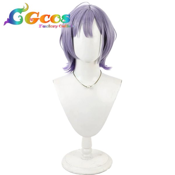 画像1: バーチャルYouTuber　ウィッグ　VTuber　先斗寧(ぽんとねい)　制服　ショートカット　コスプレ衣装 (1)