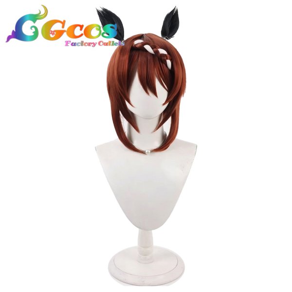 画像1: ウマ娘プリティーダービー　ウィッグ　スーパークリーク　忍者　コスプレ衣装 (1)