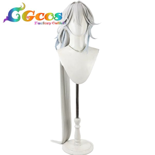 画像1: 崩壊：スターレイル　ウィッグ　爻光　コスプレ衣装 (1)