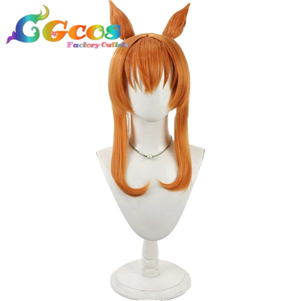 画像1: ウマ娘プリティーダービー　ウィッグ　マヤノトップガン　花嫁　コスプレ衣装 (1)