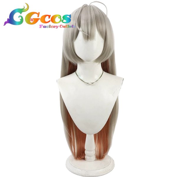 画像1: バーチャルYouTuber　ウィッグ　VTuber　Klara Charmwood (クララ チャームウッド)　怪奇ボイス　コスプレ衣装 (1)