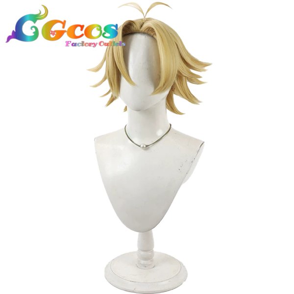 画像3: 桃源暗鬼　ウィッグ　桃宮唾切　コスプレ衣装 (3)