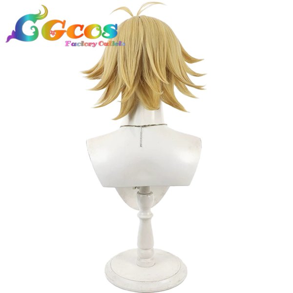 画像4: 桃源暗鬼　ウィッグ　桃宮唾切　コスプレ衣装 (4)