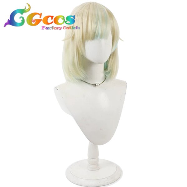 画像2: バーチャルYouTuber　ウィッグ　VTuber　藍沢エマ　和風戦闘服　コスプレ衣装 (2)