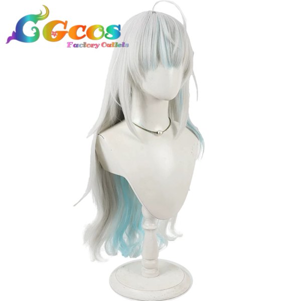 画像2: バーチャルYouTuber　ウィッグ　VTuber　銀城サイネ　コスプレ衣装 (2)