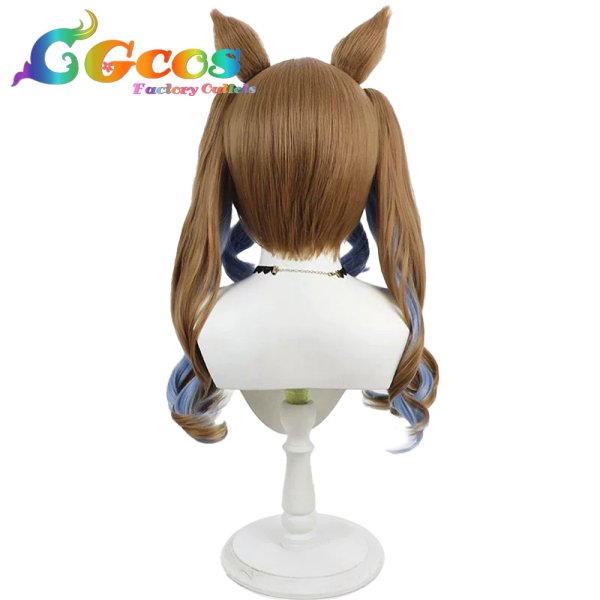 画像4: ウマ娘プリティーダービー　ウィッグ　アーモンドアイ　水着　コスプレ衣装 (4)