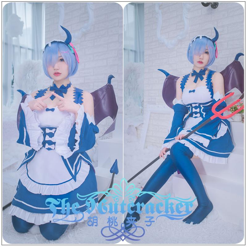 コスプレ衣装 Re ゼロから始める異世界生活 レム メイド服 風