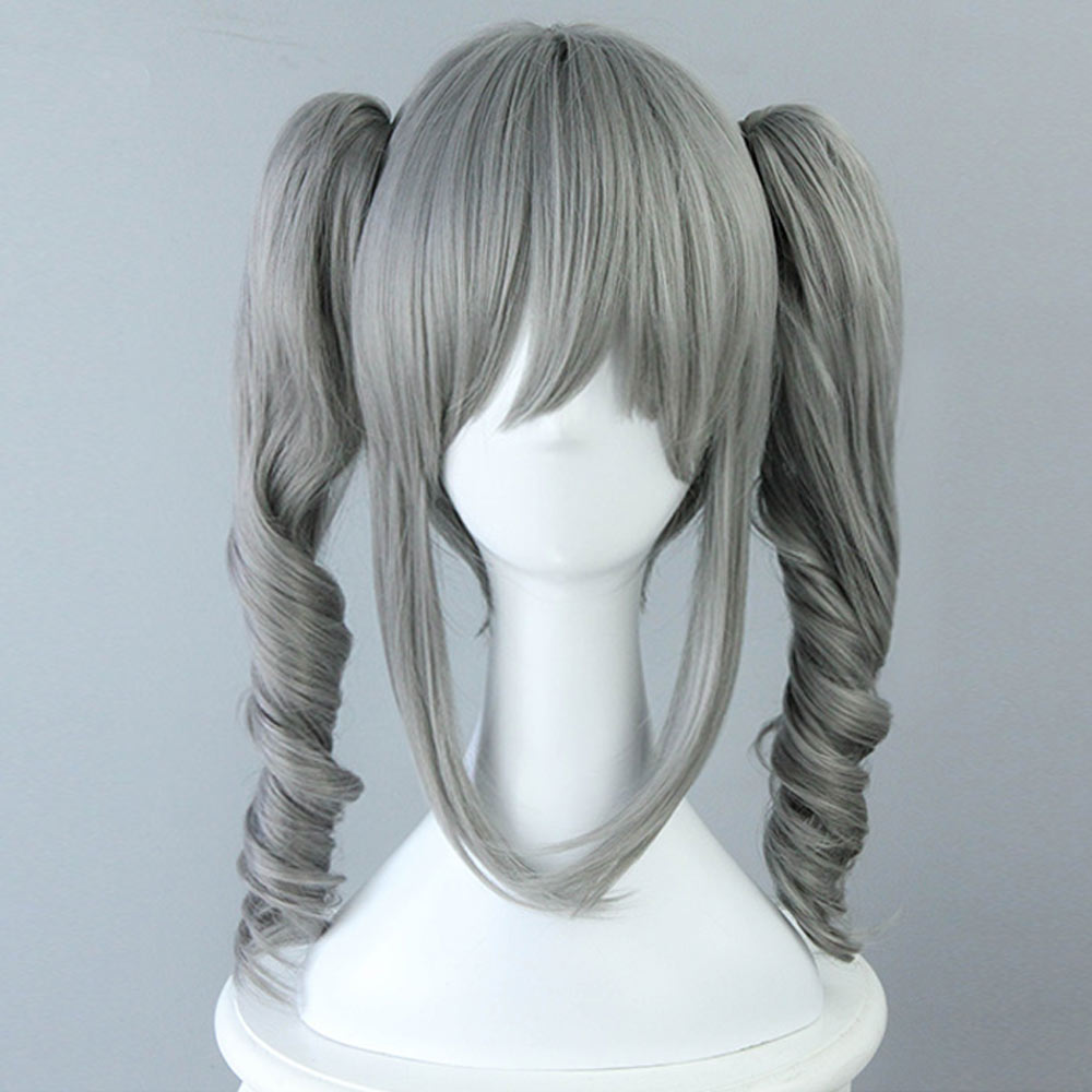 コスプレウィッグ アイドルマスター シンデレラガールズ 神崎蘭子 ツインテール 風 コスプレウィッグ アイドルマスター シンデレラガールズ 神崎蘭子 ツインテール 風