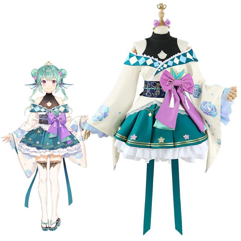 バーチャルYouTuber VTuber フィナーナ・竜宮 Finana Ryugu 和風ドレス 